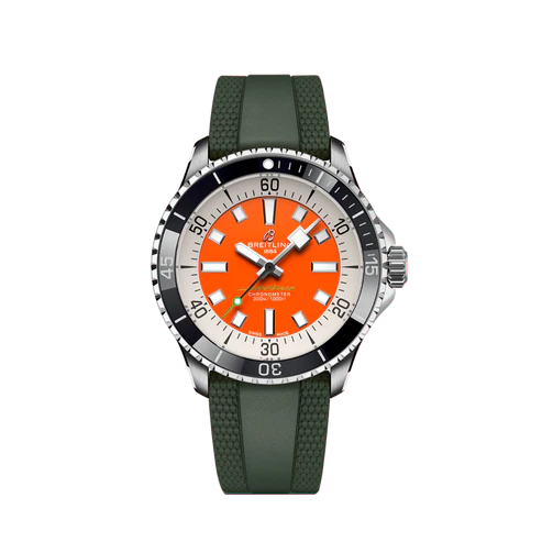 超级海洋自动机械腕表42凯利·斯雷特特别版 精钢 - 橘色