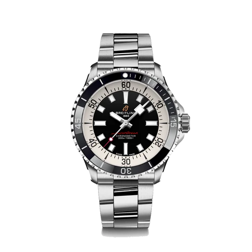 超级海洋自动腕表42 精钢 - 黑色