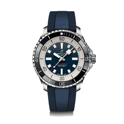 超级海洋自动腕表44 精钢 - 蓝