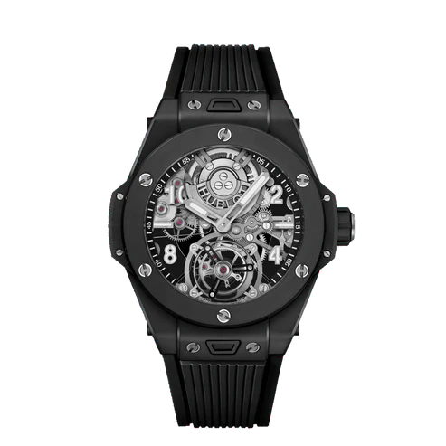 BIG BANG系列 陀飞轮自动上链黑色魔法金腕表 45毫米