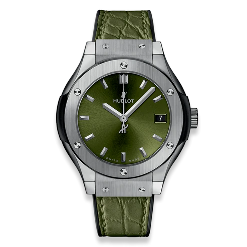 经典融合钛金绿光38毫米