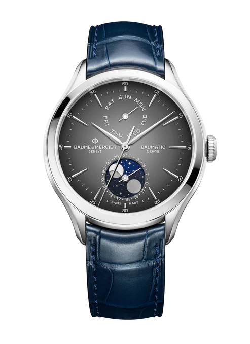 克里顿系列Baumatic 星期日期及月相自动腕表