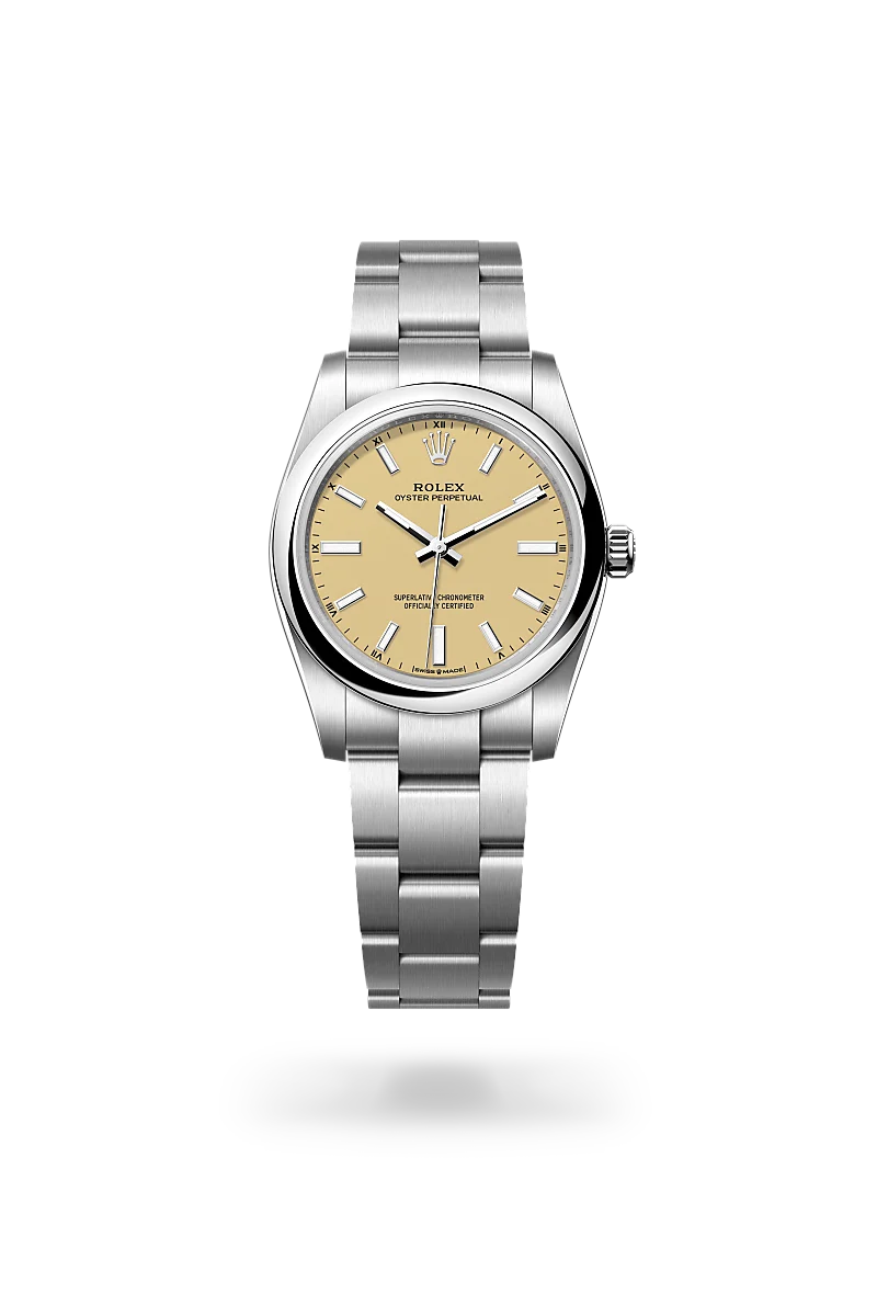 Rolex Oyster Perpetual 34腕錶蠔式鋼款，M124200-0007 - 德拓集團