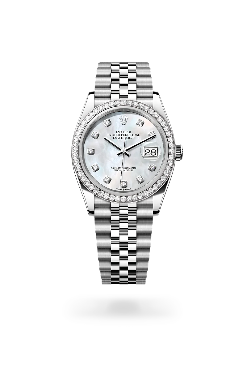 Rolex Datejust 36腕錶白色黃金鋼（蠔式鋼與白色黃金的組合）款，M126284RBR-0011 - 德拓集團