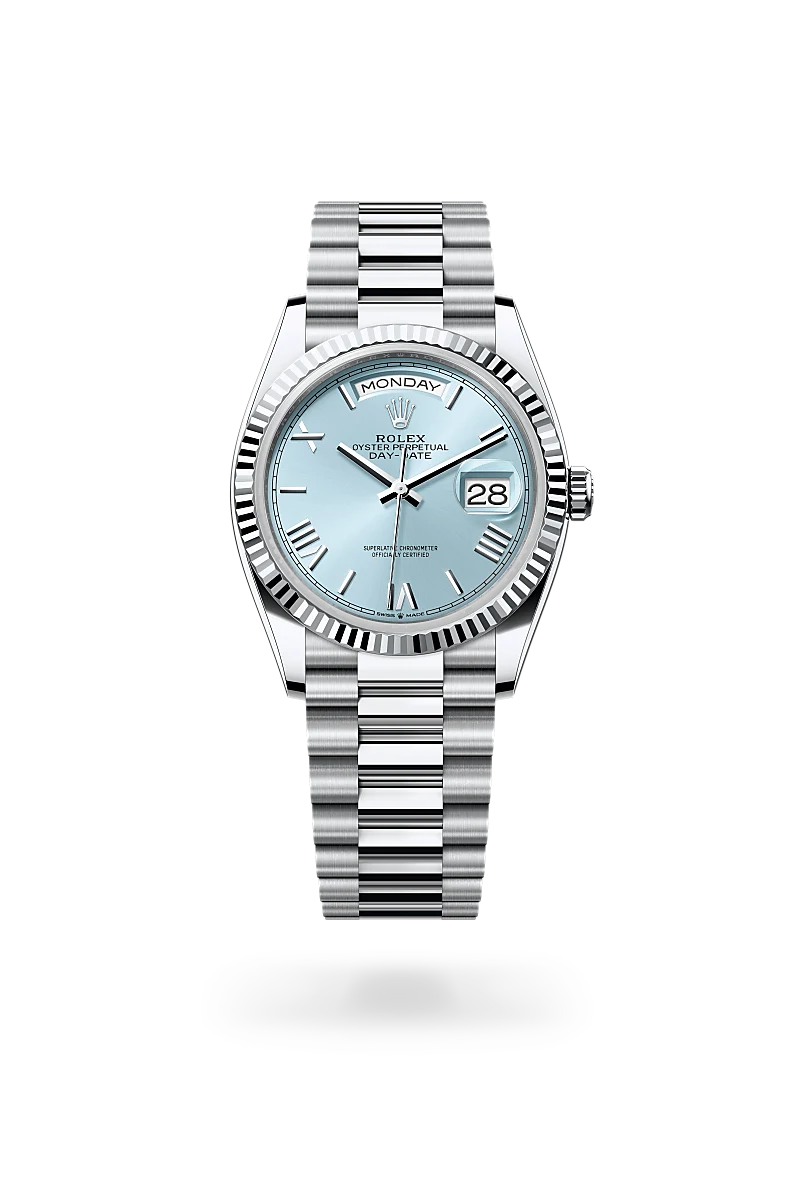 Rolex Day-Date 36 in Platinum, M128236-0018 - Yes and Right Group