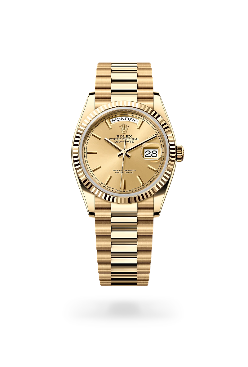 Rolex Day-Date 36 in 18 ct yellow gold, M128238-0045 - Yes and Right Group