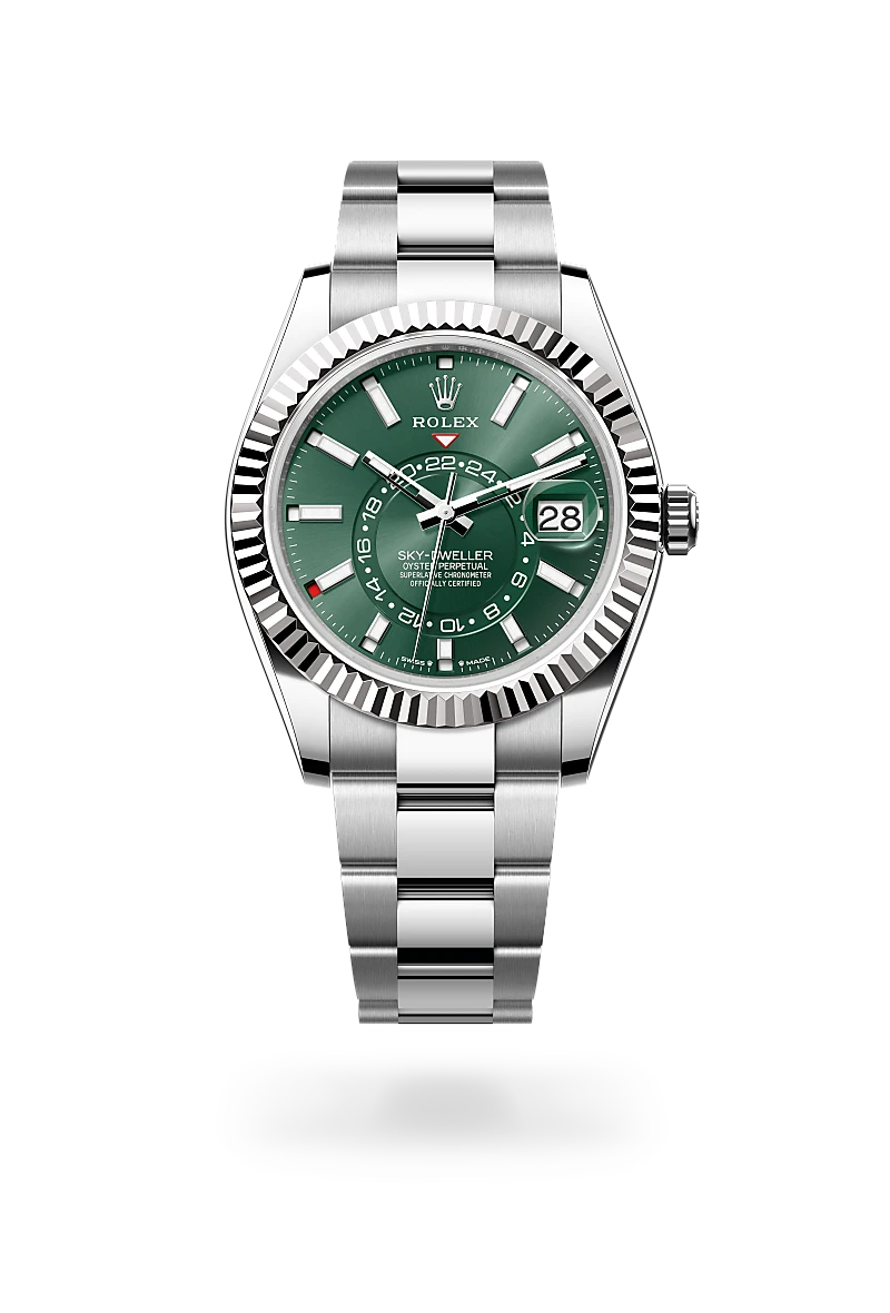 Rolex Sky-Dweller腕錶白色黃金鋼（蠔式鋼與白色黃金的組合）款，M336934-0001 - 德拓集團