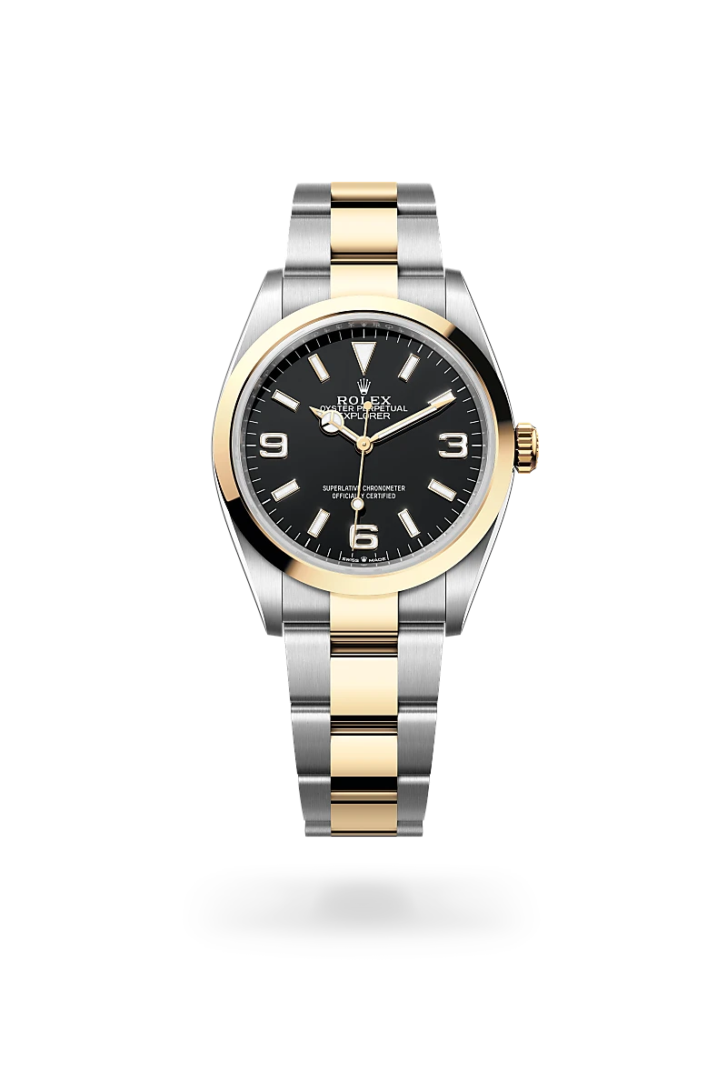 Rolex Explorer 36腕錶黃金鋼（蠔式鋼與黃金的組合）款，M124273-0001 - 德拓集團