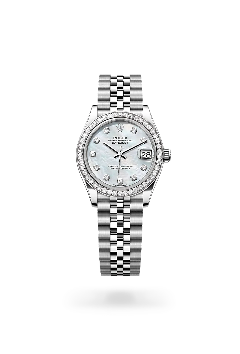 Rolex Datejust 31腕錶白色黃金鋼（蠔式鋼與白色黃金的組合）款，M278384RBR-0008 - 德拓集團